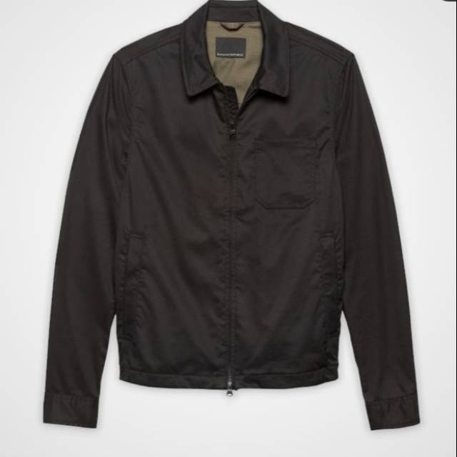 Coach Jaket Banana Republic Black Patterned