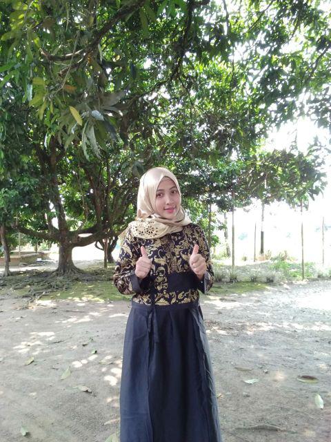 Wou Batik Couple Talitha Maura Couple - Sania Ruffle Batik Couple Ndoro Jowi Dnt Garansi - Kg015