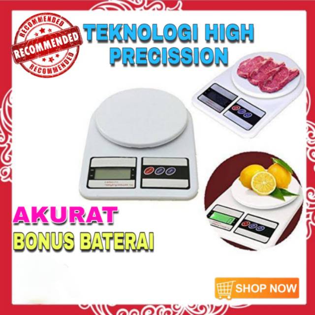 TIMBANGAN DAPUR TIMBANGAN DAPUR DIGITAL TIMBANGAN KUE SF400 TIMBANGAN KUE DIGITAL