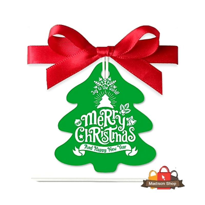 Hang Tag Natal Stiker Pohon Natal Gantungan Hanger Kado Natal Murah Hiasan Sticker Toples Box Kue