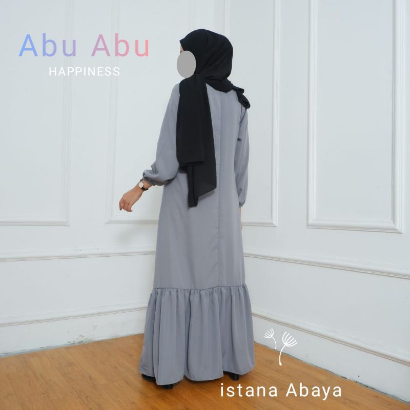 PROMO abaya Hitam Minimalis saudi Polos model gaun bawah Umbrella(Hitam &amp; Warna)  REMPEL BAWAH
