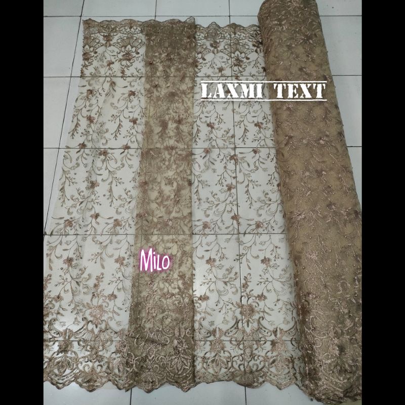 Kain Tile Akar Super Mewah Tumpal Atas Bawah / Bahan Baju Wanita