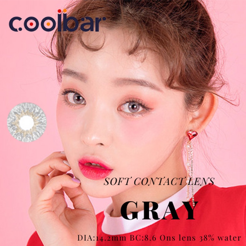 Coolbar Sepasang Lensa Kontak Warna Lensa Warna Diameter14.2 MM Kadar Air 38% Soflens