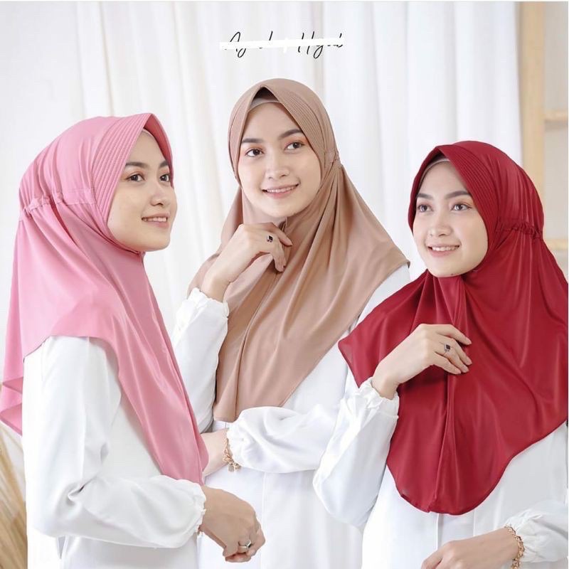 MURAH 1KG=(10pcs) Jibab Serut Murah /Jilbab Lycra Instan Jokowi /ADDIBA SERPO