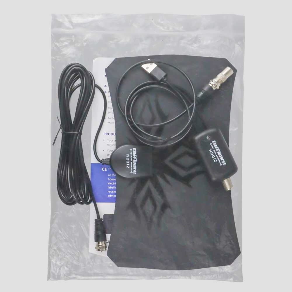 BISA COD Antena TV Digital DVB-T2 980 Mil HDTV Satellite with Signal Booster Amplifer  - Hitam