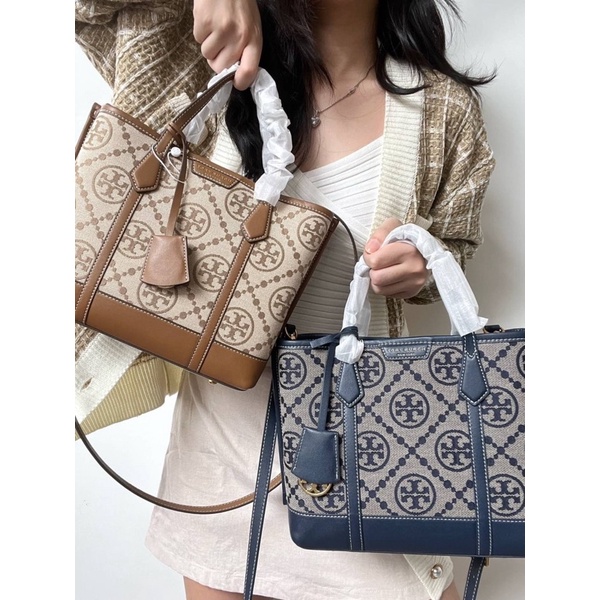 TB Monogram Jacquard Small Tote