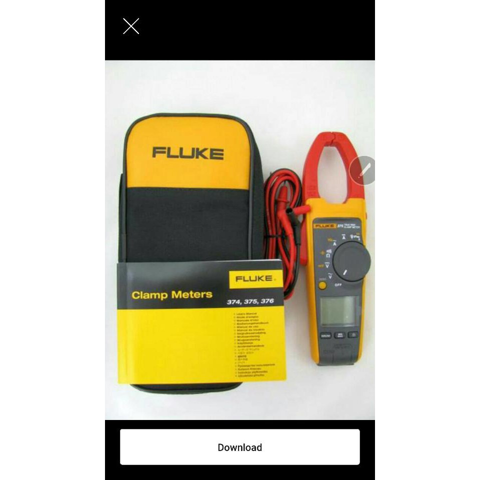 Fluke 375 True Rms Ac Dc Clamp Meter Tang Ampere Promo Termurah Shopee Indonesia