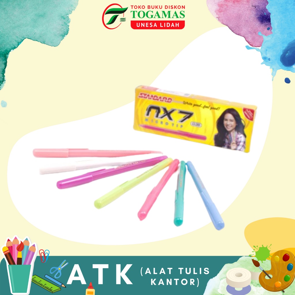 

BALLPEN ECER NX7 0.38 MICROTIP BODY COLOUR STANDARD (BLACK) / READY STOCK