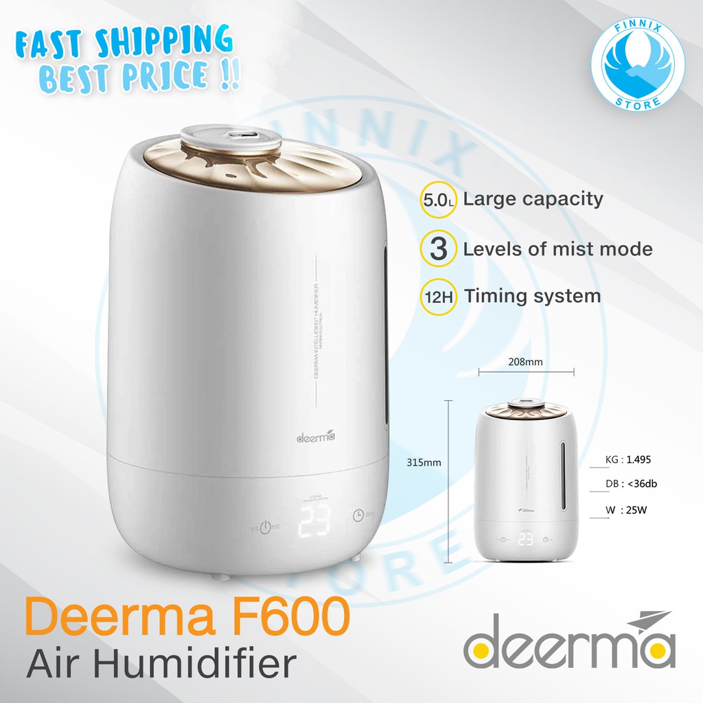 Xiaomi Deerma F600 Air Humidifier 5l Touch Control With Timer Mi Gadget Malang