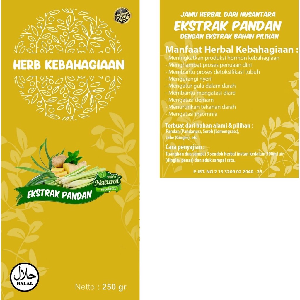 

Jamu Herbal Kebahagiaan
