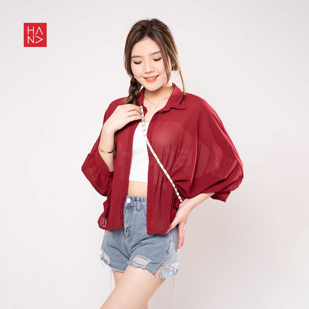 Hana Fashion - Felecia Basic Outer Atasan Wanita / Kardigan Wanita Big Size - SB144