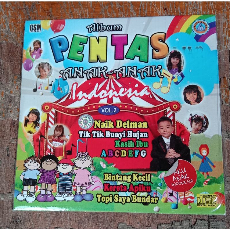 Kaset CD Audio original lagu Album Pentas anak-anak indonesia