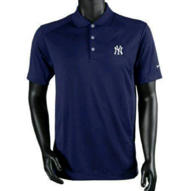 Polo shirt/kaos kerah Nike Yankess (navy)