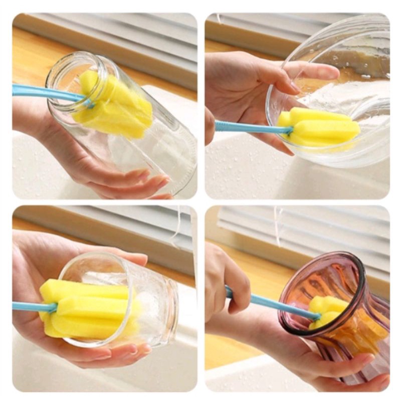 Sikat spons pembersih botol susu/sikat botol susu bayi/sikat botol susu