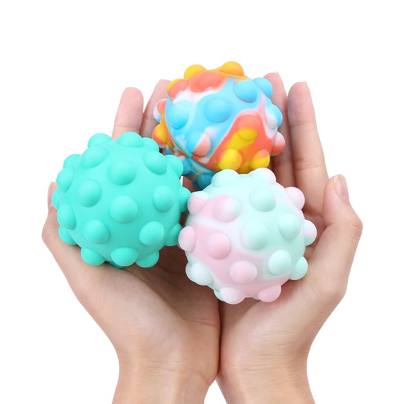 GS8e Foxmind Squishy Anti Stress Pop It 3d Decompression Ball Silicone - 43r - Multi-color Or-i