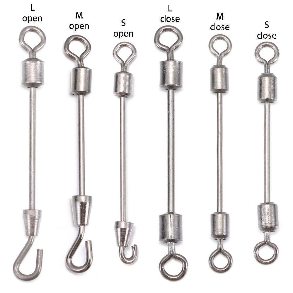 Top Mancing Rolling Swivel Konektor Kepala Ganda Stainless Steel High Quality Bearing Barrel