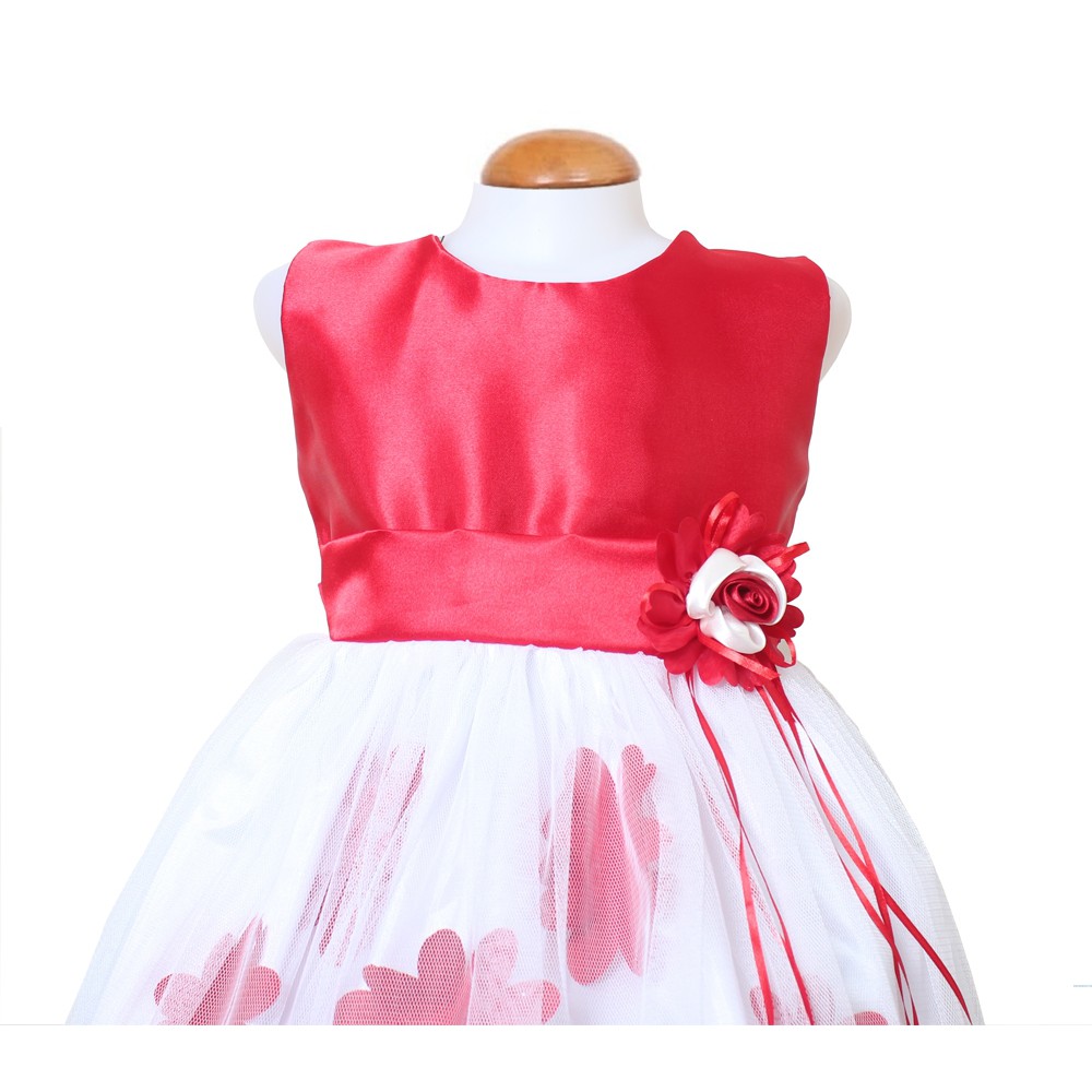 Dress kids anabel/terusan dress anak/gaun pesta anak perempuan lucu/dress bertingkat bunga brokat