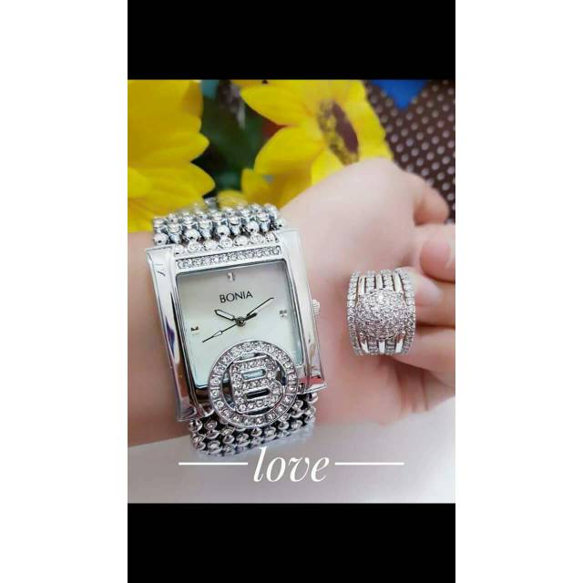 set jam tangan murah bonus cincin