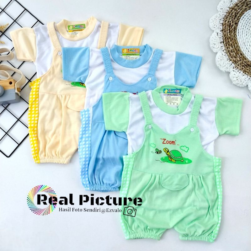 Set baju bayi newborn baju kodok overall bayi unisex 0-9 bulan