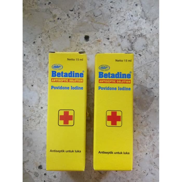 BETADINE SOL 15ML OBAT MERAH ANTISEPTIK LUKA POVIDONE IODINE