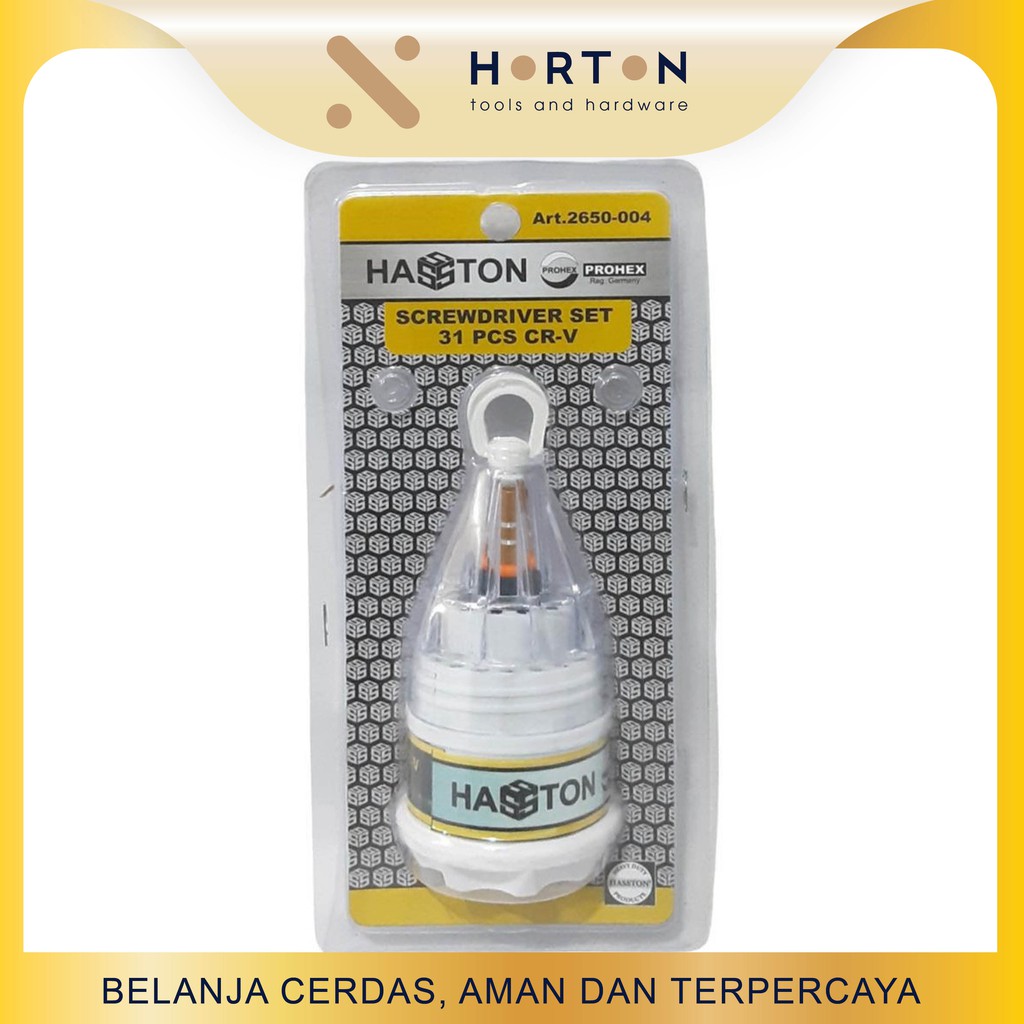 HASSTON PROHEX Obeng Set 31Pcs (2650-004)