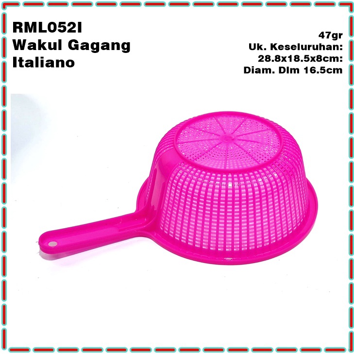 RML052I Wakul/Drainer/Saringan Lubang Gagang Italiano