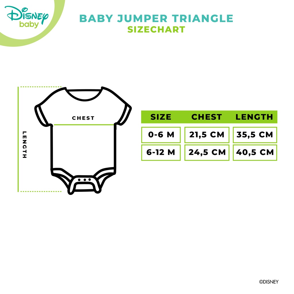 Jumper Bayi Segitiga Cinderella DISNEY Katun Bambu DPC46