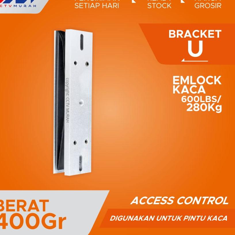 Hadir Termurah U Bracket Breket Magnetic Lock 280Kg 600Lbs