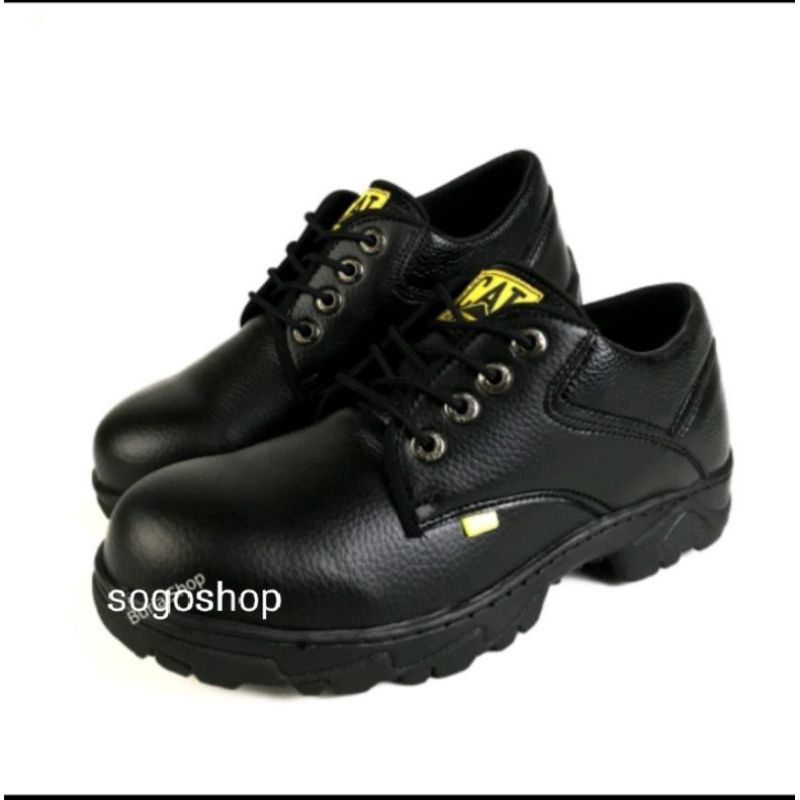 SEPATU SAFETY SEMI BOOTS PRIA KULIT TALI SAVETY BUT SEPTI TALI SEVTI TALI SEPTY TALI SEFTY SEPATU BOOTS UJUNG BESI