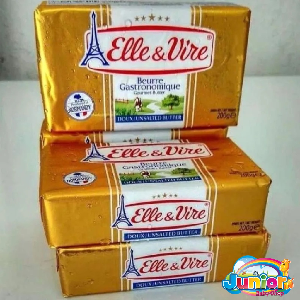 Elle &amp; Vire Butter Packets Unsalted 200gr