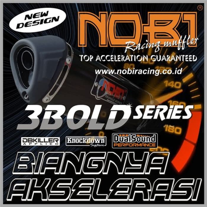 Knalpot Racing NOB1 3bold Type Bebek