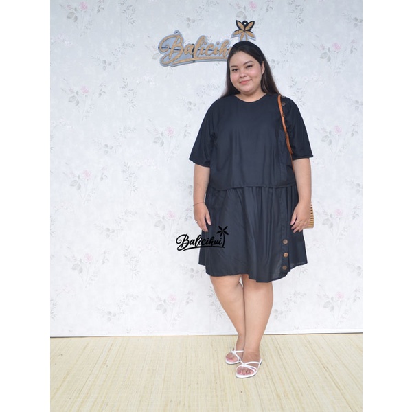 Balicihui Setelan Rok Wanita Setelan Rok Jumbo Big Size Plus Size Setelan Rok Kasual Semi Formal