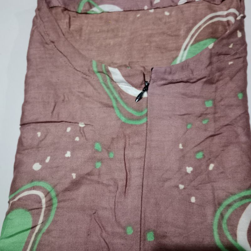 daster gendis jumbo XXXL busui, hamil LD 130 PB 110 saku kanan, rayon adem-G sisi coklt