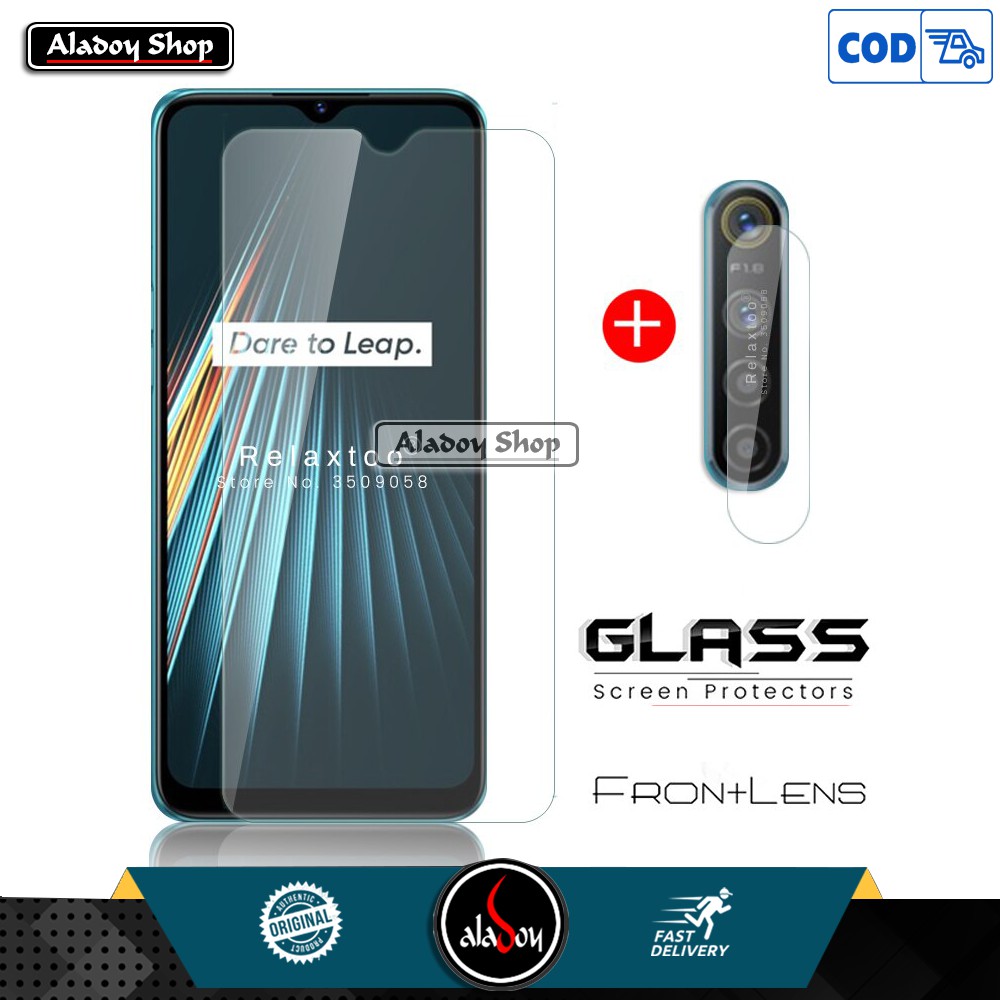 PROMO Tempered Glass Layar Clear Free Tempered Glass Camera Lens REALME 5i