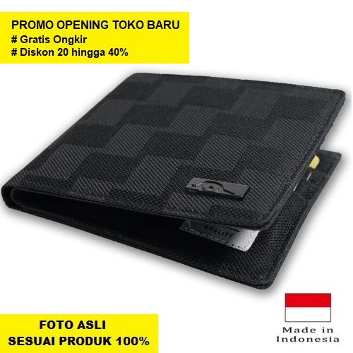 JFR Dompet Pria Bahan Kulit Canvas GM-JP19 COLOUR Jennifer Wallet