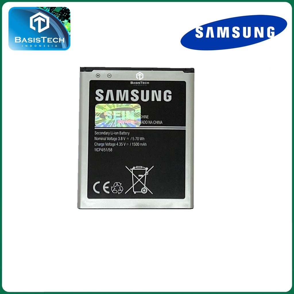 BATERAI SAMSUNG J1 MINI J105 - ACE 2 i8160 - S3 Mini i8190 - V2 - EB425161LU - ORI100