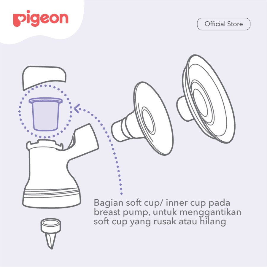 Pigeon Sparepart Breast pump WN Soft Cup for PRO