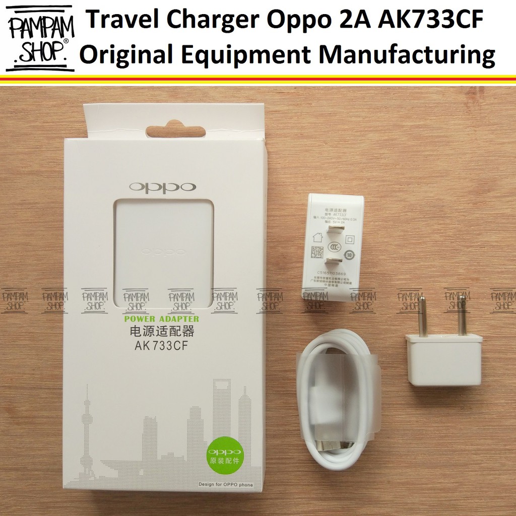 Travel Charger Oppo 2A Original AK733CF Micro USB A37 A39 A57 A77 A53 A59 Fast Charging Quick Charge