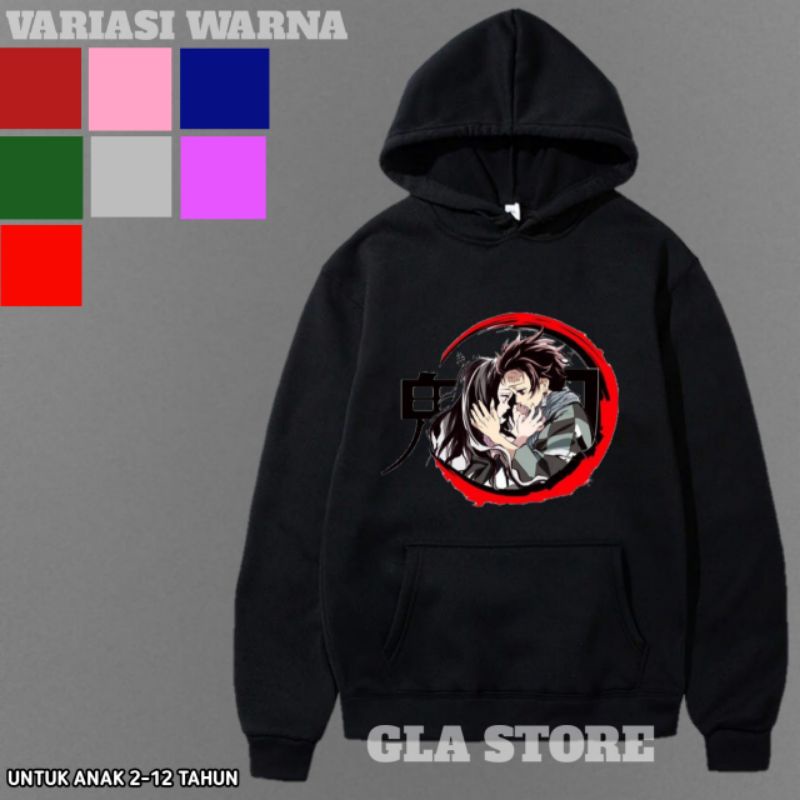 JAKET HOODIE ANAK ANIME DEMON SLAYER/JAKET ANIME JAPAN KEREN