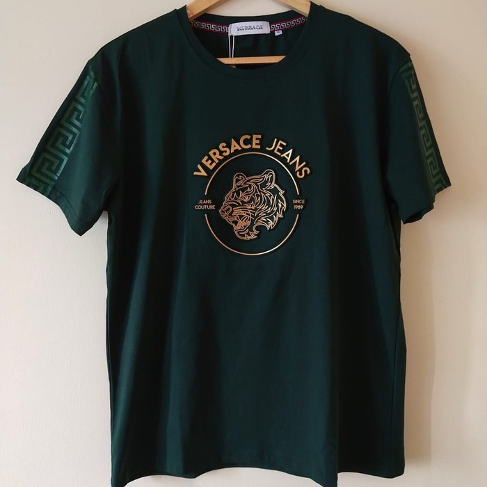 Kaos Pria Versaceee35 Tiger emboss premium import not gucci lv