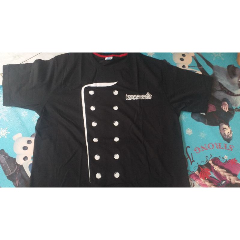 kaos sablon random/baju chef/kaos kekinian/kaos murah/baju request