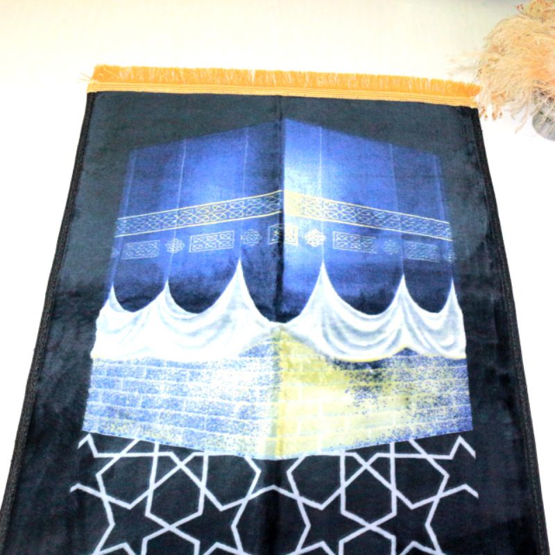 Sajadah Tebal Busa Empuk Kiswah/sajadah busa turki premium ukuran jumbo 75 x 112 cm