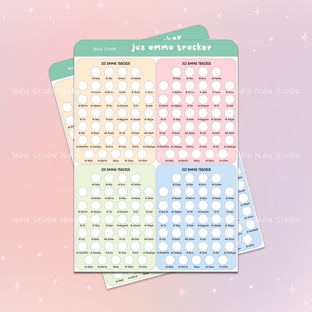 

JUZ AMMA Sticker by Nuha Waterproof Scrapbook Diary Journal Bujo Aesthetic Stiker