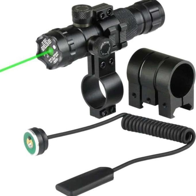 READY STOK  laser senapan - Green Dot Laser Gun Scope Mount Airsoft Rifle