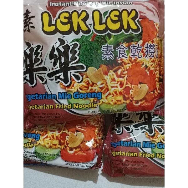 

VEGE MIE LEK LEK DAAI MI VEGETARIAN MI GORENG fried noodle