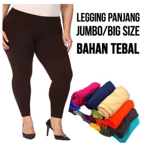 LEGGING PANJANG JUMBO SPANDEX WANITA LEGGING PANJANG PREMIUM BISA COD