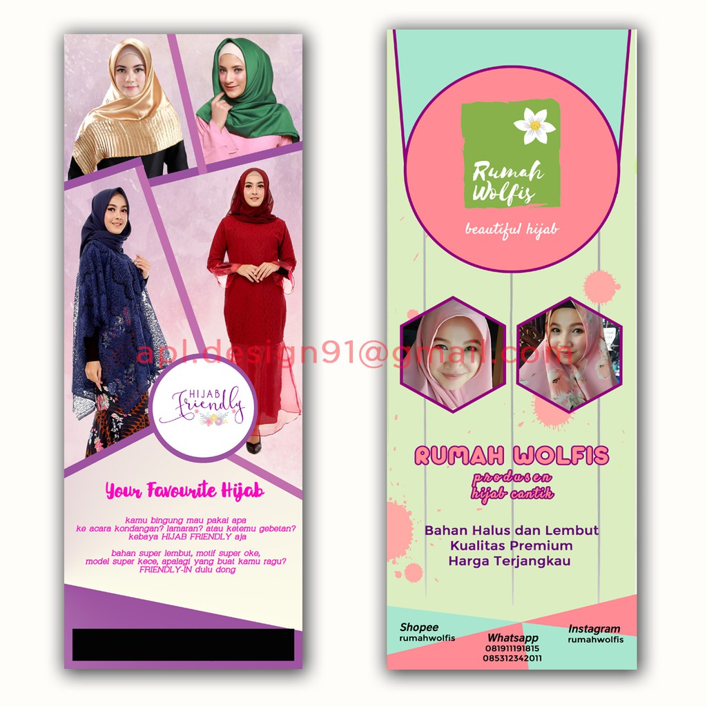 Desain Banner Toko Hijab Gambar Contoh Banners Porn Sex Picture