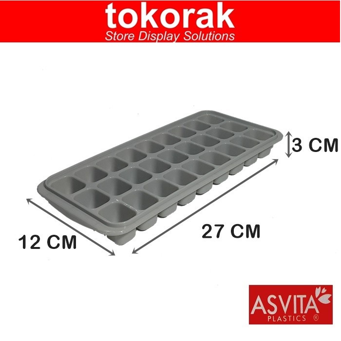 ASVITA CETAKAN ES BATU SEGI 27 SEKAT RIT-848 - ICE CUBE TRAY