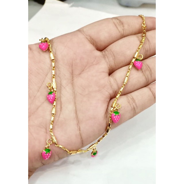 Gelang kaki jurai jurai gelang kaki wanita lapis emas xuping