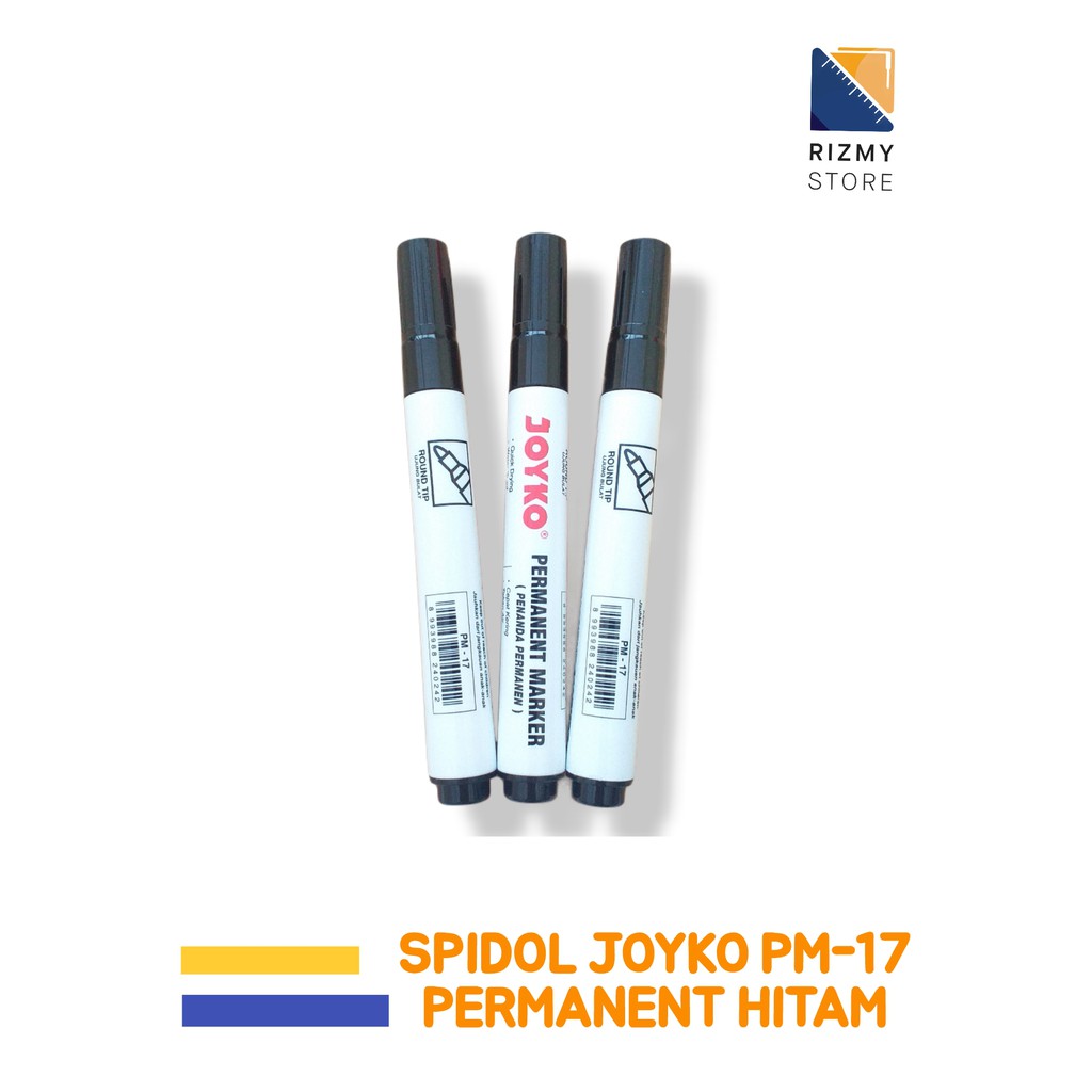 

Spidol JOYKO Permanent PM-17 Warna Hitam
